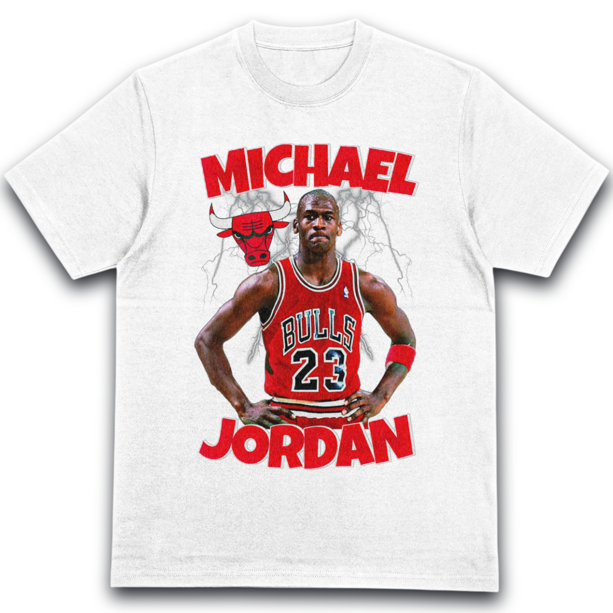 T-Shirt Michael Jordan Portrait Chicago Bulls Basketball b1