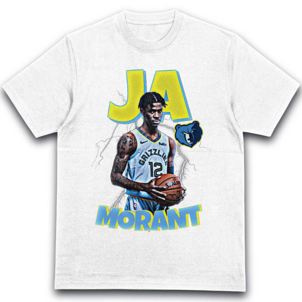 T-Shirt Ja Morant Portrait Memphis Grizzlies Basketball b12