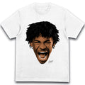 T-shirt Ja Morant Blanc Homme Portrait NBA Streetwear Basketball