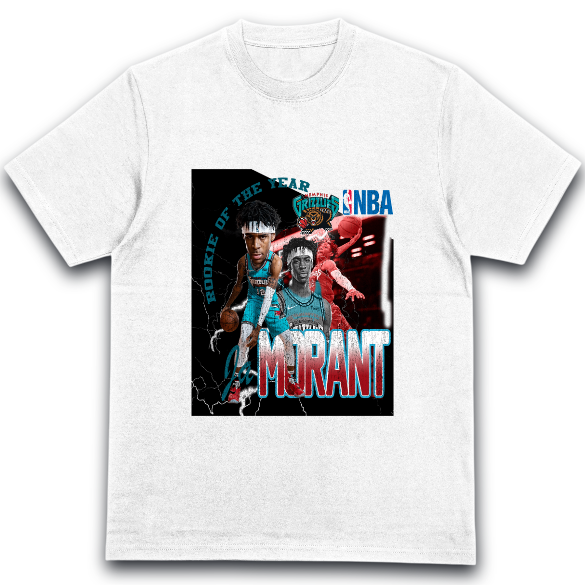 T-Shirt Ja Morant Memphis Grizzlies Rookie of the Year NBA Graphic c10