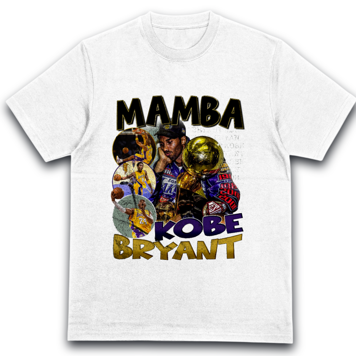 T-Shirt Kobe Bryant Portrait Los Angeles Lakers Basketball c13