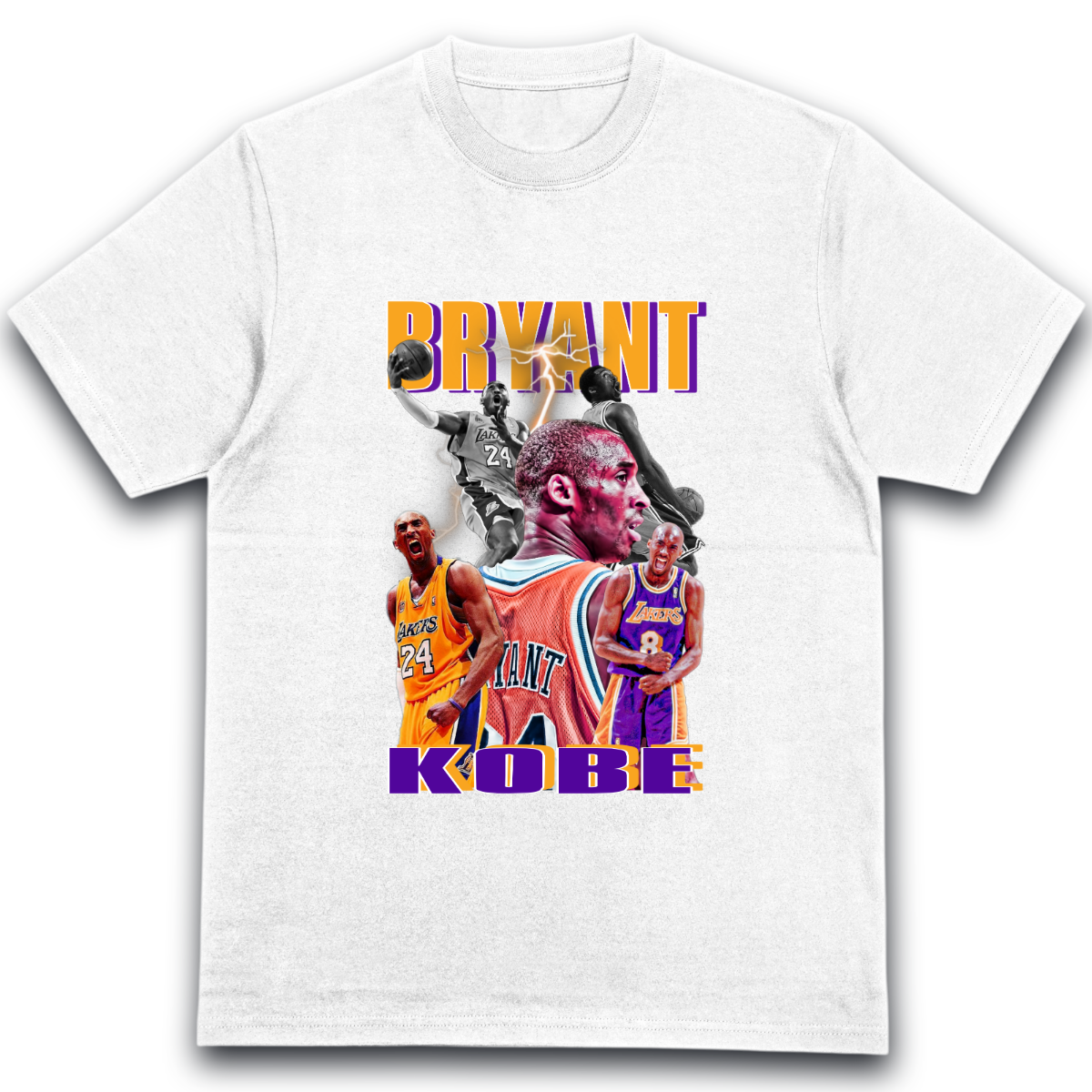 T-Shirt Kobe Bryant Portrait Los Angeles Lakers Basketball c16