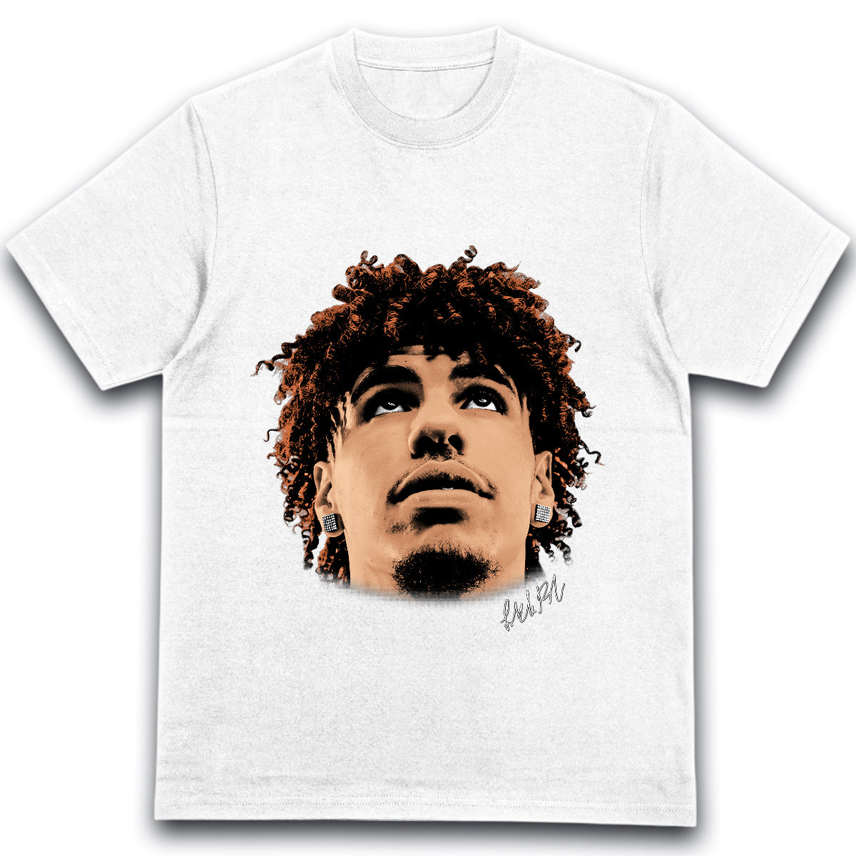 T-shirt LaMelo Ball portrait basketball
