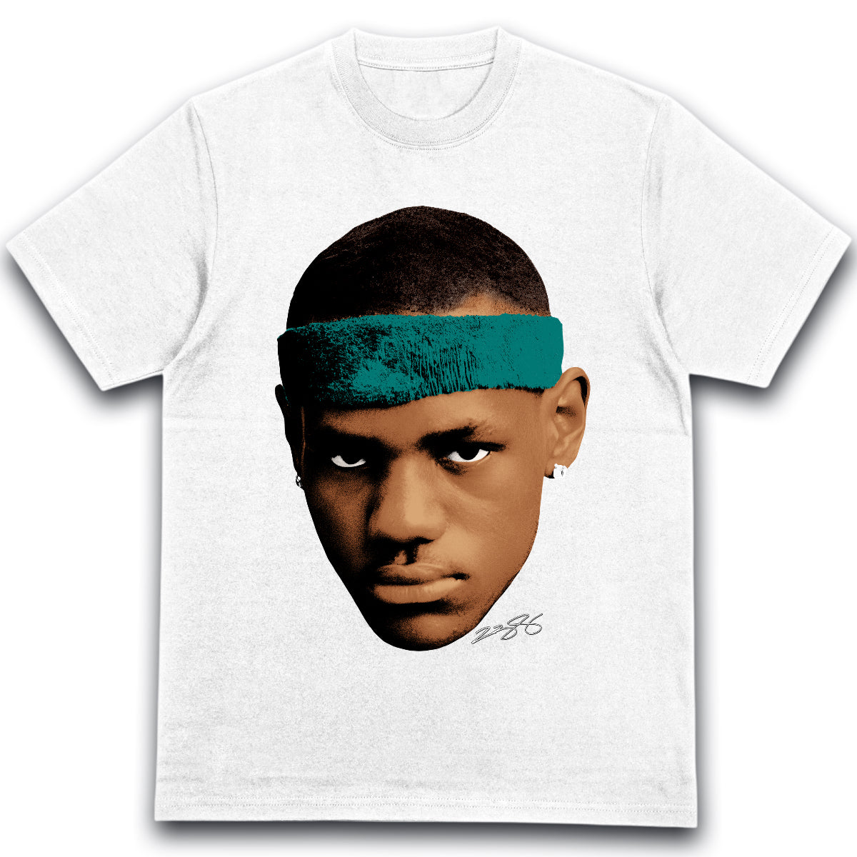 T-shirt LeBron James portrait basketball
