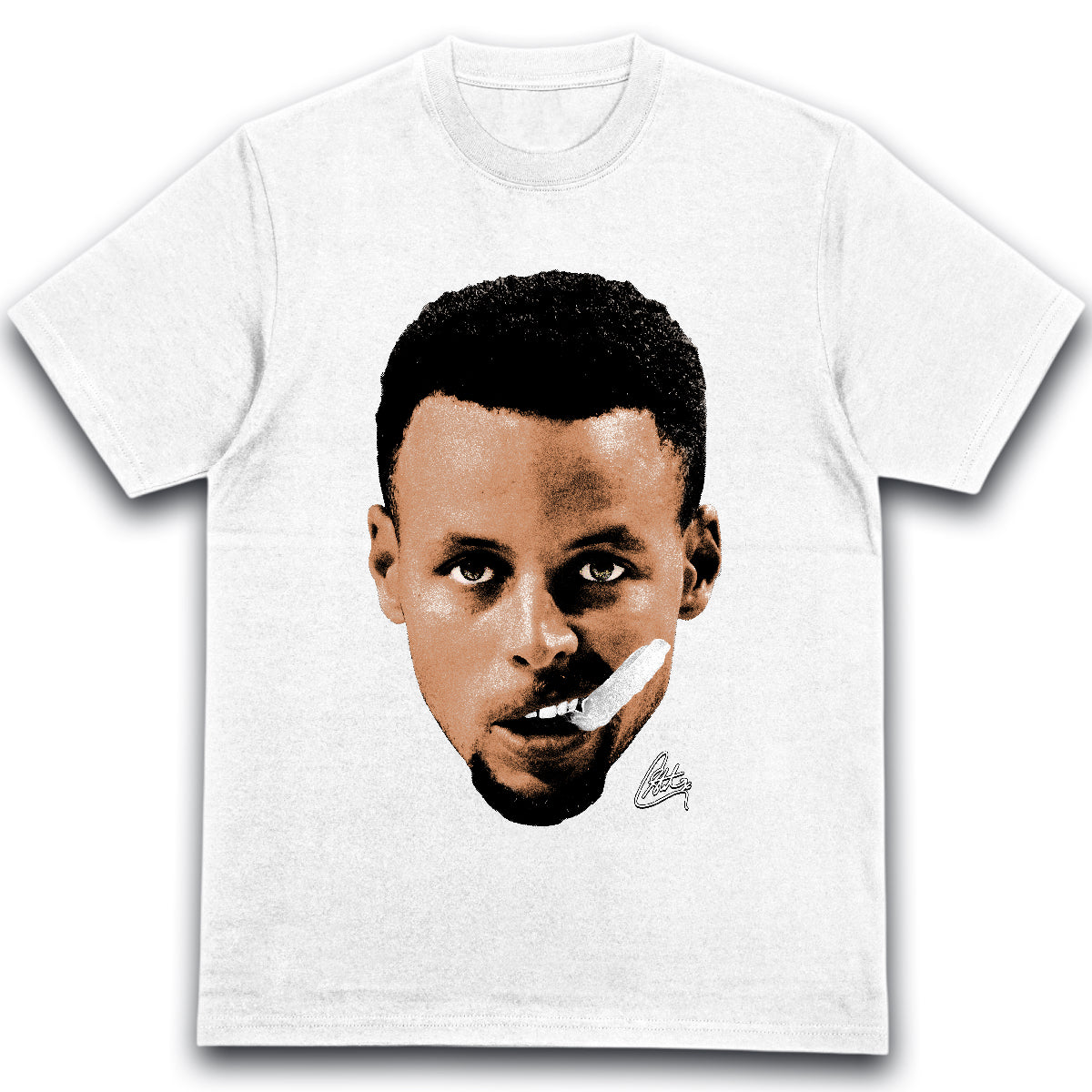 T-shirt Stephen Curry portrait basketball